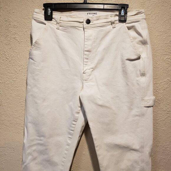 Frame | Women's Straight Leg Jeans White | Size 30 - Picture 3 of 8